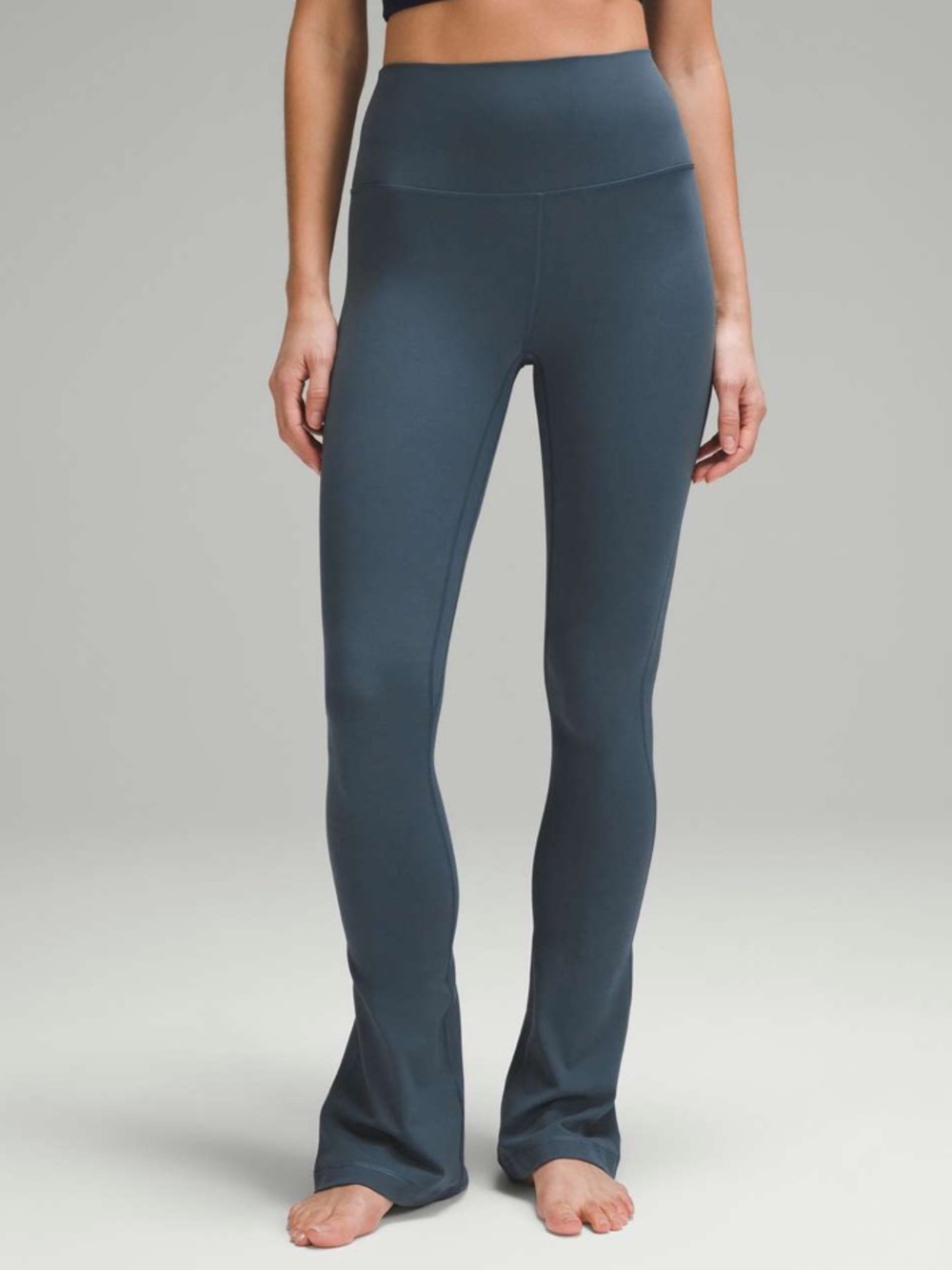 Lululemon Align High-Rise Mini-Flared Pant *Extra Short Iron Blue Size 14 Large